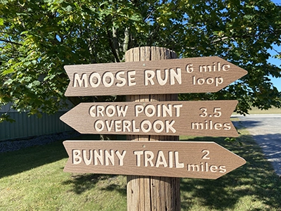 gallery example of park trail signs